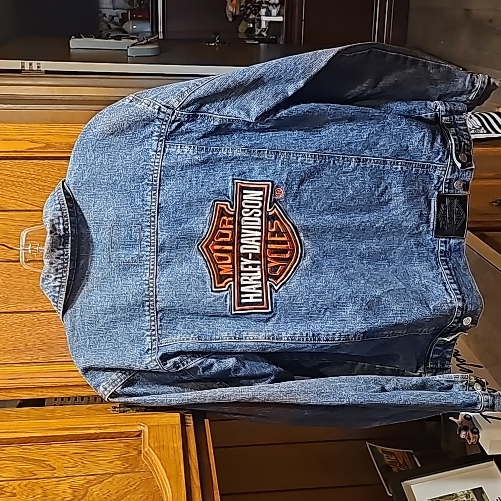 Harley davidson jean jacket